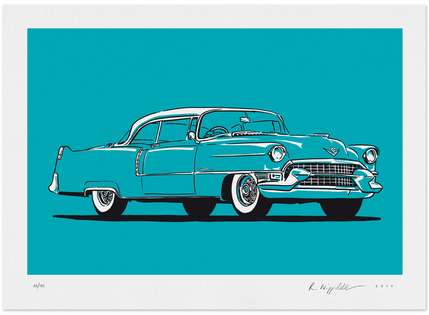 Cadillac DeVille 55 türkis