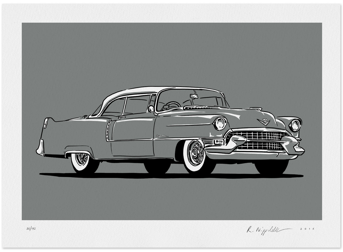 Cadillac DeVille 55 silver