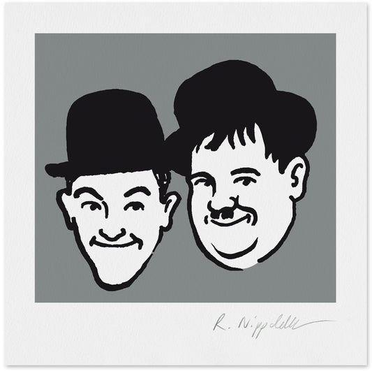 Laurel & Hardy Mini silver