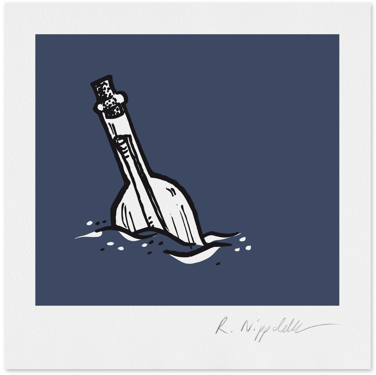 Message in a Bottle Mini blue