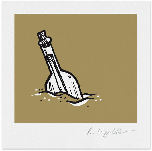 Message in a Bottle Mini gold